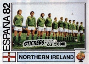 Sticker Northern Ireland (team) - FIFA World Cup España 1982 n. 329 - Panini