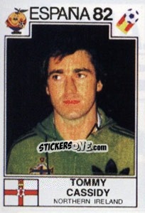 Sticker Tommy Cassidy - FIFA World Cup España 1982 - Panini