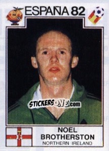 Sticker Noel Brotherston - FIFA World Cup España 1982 n. 337 - Panini