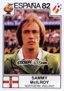 Figurina Sammy McIlroy - FIFA World Cup España 1982 - Panini