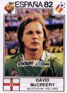 Sticker David McCreery - FIFA World Cup España 1982 - Panini