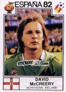 Figurina David McCreery - FIFA World Cup España 1982 - Panini