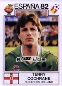 Sticker Terry Cochrane - FIFA World Cup España 1982 - Panini