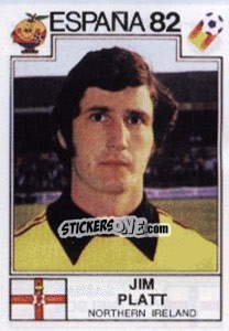 Sticker Jim Platt - FIFA World Cup España 1982 - Panini