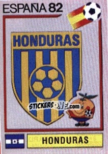 Figurina Honduras (emblem) - FIFA World Cup España 1982 - Panini