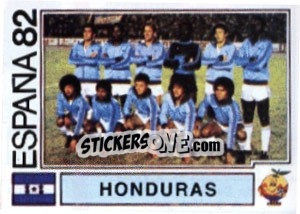Cromo Honduras (team) - FIFA World Cup España 1982 n. 347 - Panini