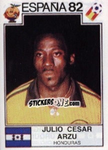 Sticker Julio Cesar Arzu - FIFA World Cup España 1982 - Panini