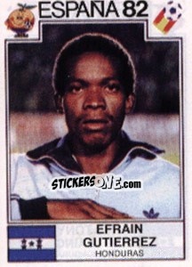Sticker Efrain Gutierrez - FIFA World Cup España 1982 - Panini