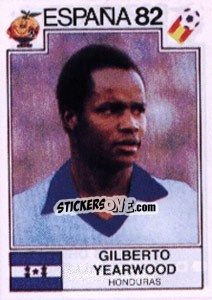 Sticker Gilberto Yearwood - FIFA World Cup España 1982 - Panini