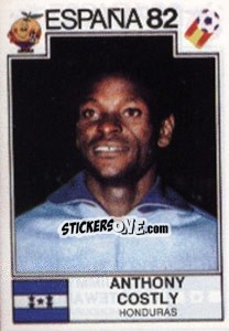 Sticker Anthony Costly - FIFA World Cup España 1982 n. 351 - Panini