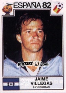 Sticker Jaime Villegas - FIFA World Cup España 1982 n. 352 - Panini