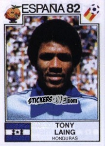 Sticker Tony Laing - FIFA World Cup España 1982 - Panini