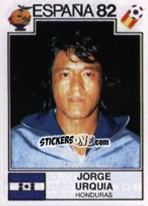 Sticker Jorge Urquia - FIFA World Cup España 1982 n. 360 - Panini