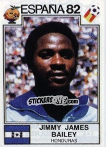 Cromo Jimmy James Bailey - FIFA World Cup España 1982 - Panini