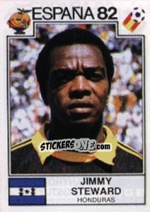 Sticker Jimmy Steward - FIFA World Cup España 1982 - Panini