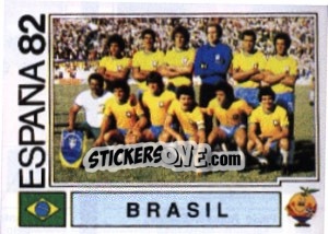 Sticker Brasil (team) - FIFA World Cup España 1982 - Panini