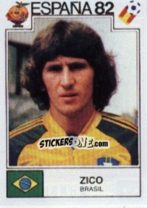 Sticker Zico - FIFA World Cup España 1982 - Panini