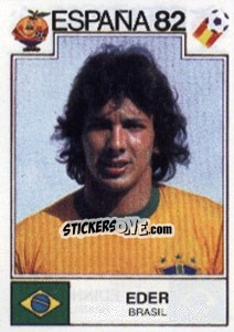 Sticker Eder - FIFA World Cup España 1982 n. 380 - Panini