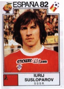 Sticker Yuri Susloparov - FIFA World Cup España 1982 - Panini