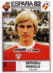Sticker Sergei Shavlo - FIFA World Cup España 1982 - Panini