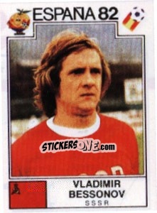 Sticker Vladimir Bessonov - FIFA World Cup España 1982 n. 392 - Panini