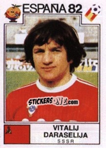 Sticker Vitali Daraselia - FIFA World Cup España 1982 - Panini