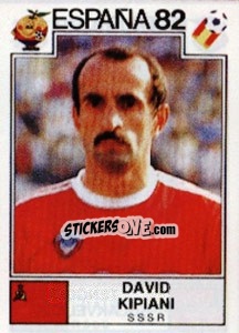 Cromo David Kipiani - FIFA World Cup España 1982 - Panini