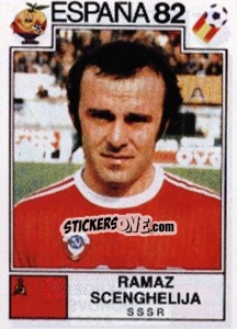 Figurina Ramaz Scenghelia - FIFA World Cup España 1982 - Panini