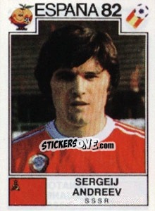 Figurina Sergei Andreev - FIFA World Cup España 1982 - Panini