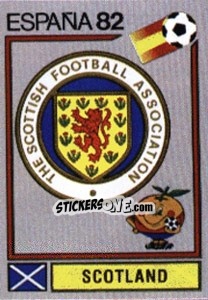 Cromo Scotland (emblem) - FIFA World Cup España 1982 - Panini