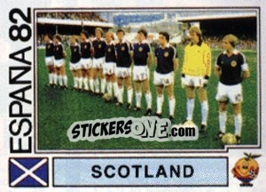 Sticker Scotland (team) - FIFA World Cup España 1982 - Panini