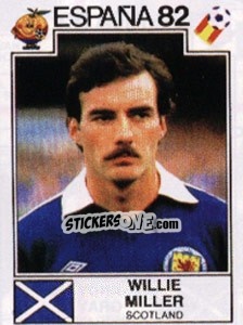 Sticker Willie Miller - FIFA World Cup España 1982 n. 406 - Panini