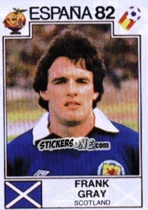 Sticker Frank Gray - FIFA World Cup España 1982 - Panini