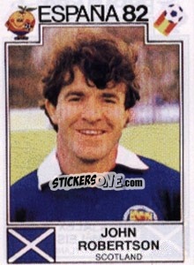 Sticker John Robertson - FIFA World Cup España 1982 - Panini