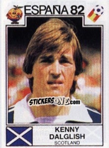 Cromo Kenny Dalglish - FIFA World Cup España 1982 - Panini