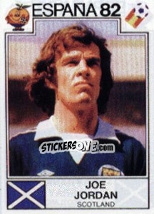 Figurina Joe Jordan - FIFA World Cup España 1982 - Panini