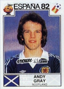 Sticker Andy Gray - FIFA World Cup España 1982 n. 416 - Panini