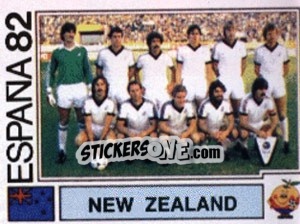 Cromo New Zealand (team) - FIFA World Cup España 1982 - Panini