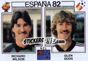 Sticker Richard Wilson / Glen Dods - FIFA World Cup España 1982 - Panini