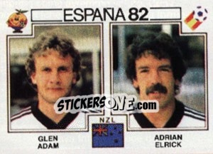 Sticker Glen Adam / Adrian Elrick - FIFA World Cup España 1982 - Panini