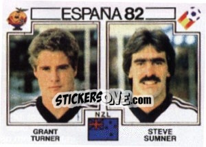 Sticker Grant Turner / Steve Sumner - FIFA World Cup España 1982 n. 425 - Panini