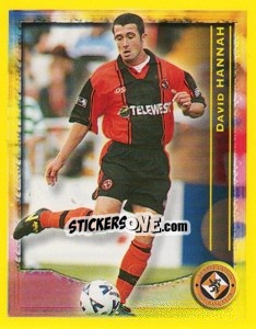 Sticker David Hannah (Key Player) - Scottish Premier League 1999-2000 n. 140 - Panini