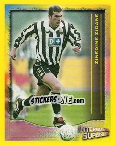 Sticker Zinedine Zidane - Scottish Premier League 1999-2000 n. 232 - Panini