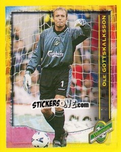 Sticker Ole Gottskalksson (Fans' Superstar) - Scottish Premier League 1999-2000 - Panini