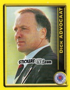 Cromo Dick Advocaat (Manager) - Scottish Premier League 1999-2000 - Panini