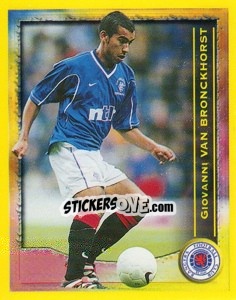 Sticker Giovanni Van Bronckhorst (Fans' Superstar) - Scottish Premier League 1999-2000 n. 354 - Panini
