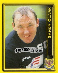 Cromo Sandy Clark (Manager) - Scottish Premier League 1999-2000 - Panini