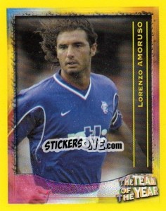 Cromo Lorenzo Amoruso - Scottish Premier League 1999-2000 - Panini