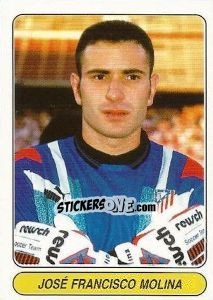 Cromo José Francisco Molina - European Football Stars 1998 n. 9 - Panini