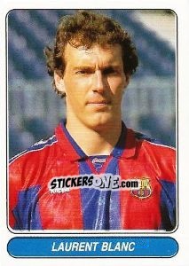 Cromo Laurent Blanc - European Football Stars 1998 - Panini